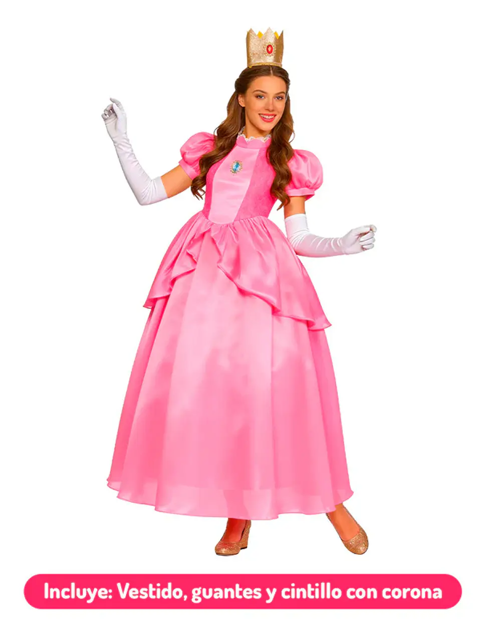 Disfraz De Princesa Peach Adulta 1