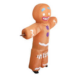 Traje Inflable Galleta de Jengibre - Adulto