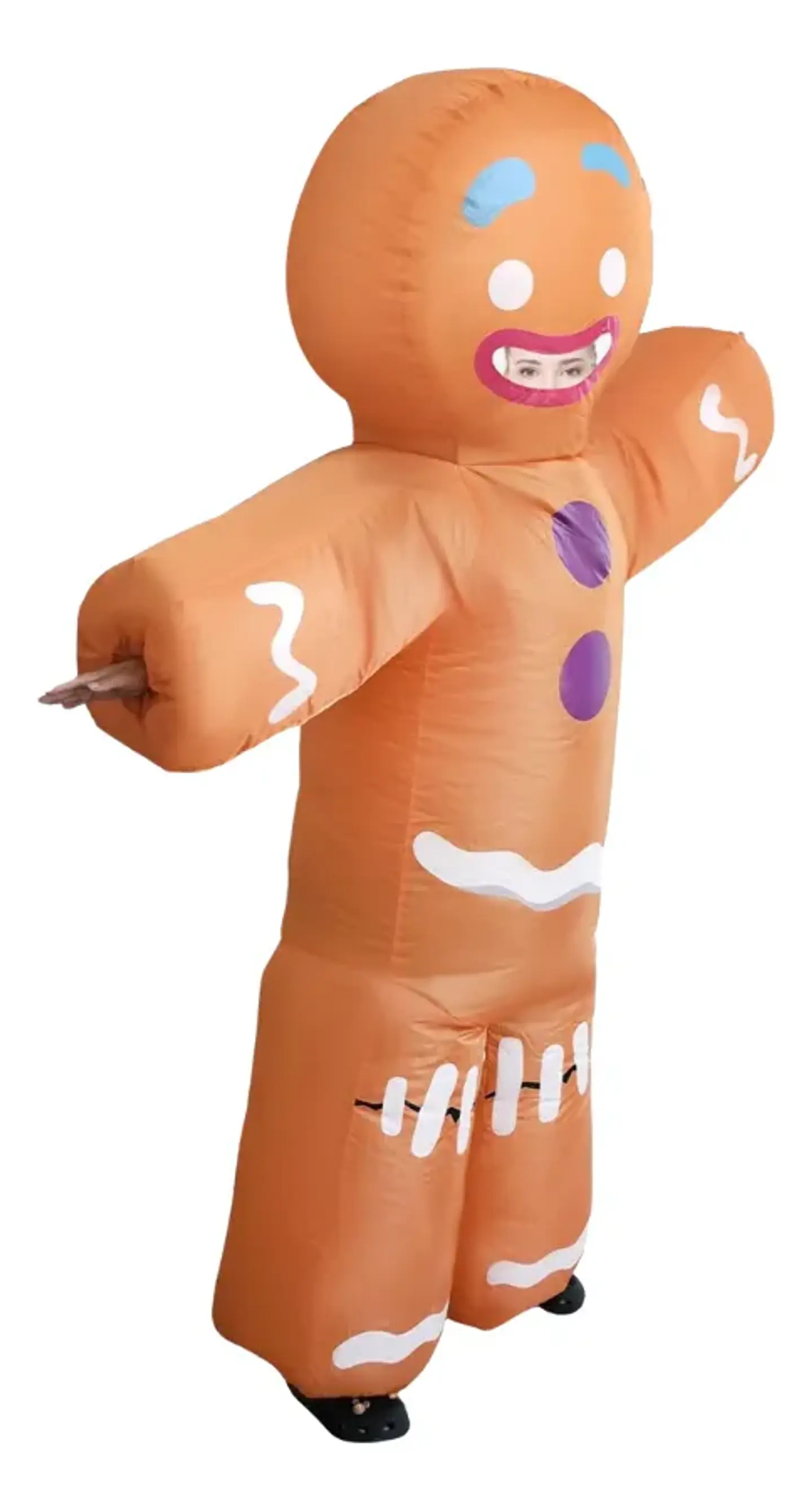 Disfraz Traje Inflable Galleta de Jengibre - Adulto 1