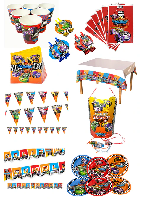 Pack de Cumpleaños Racing Wheels