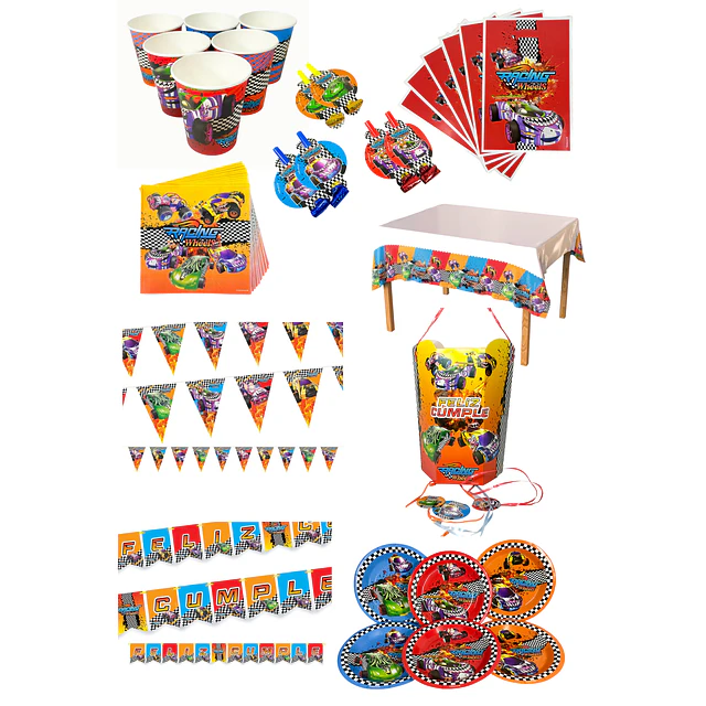 Pack de Cumpleaños Racing Wheels