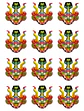 Mascara De La Tirana x 12 Unidades - Miniatura 1