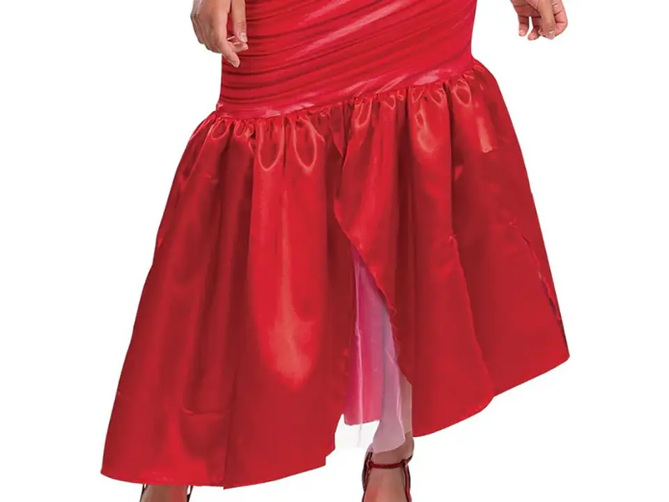 Disfraz Cruella Rojo Adulto 4