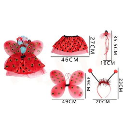Set Disfraz Chinita Niña 4 Piezas
