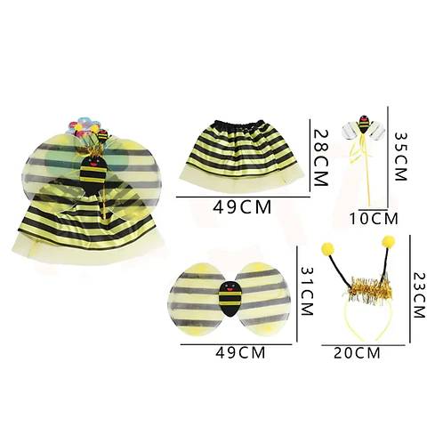 Set Disfraz De Abejita 4 Piezas