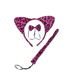 Set Leopardo Fucsia 3 Piezas