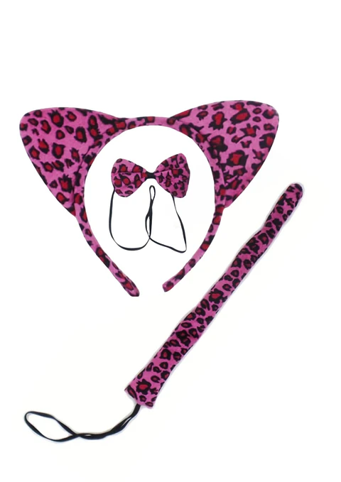 Set Leopardo Fucsia 3 Piezas