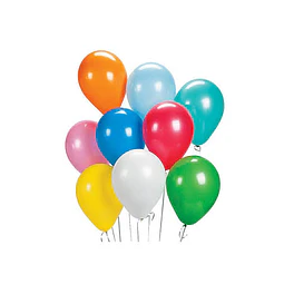 Globos Latex Liso, Variedad de Colores (50 Unidades)