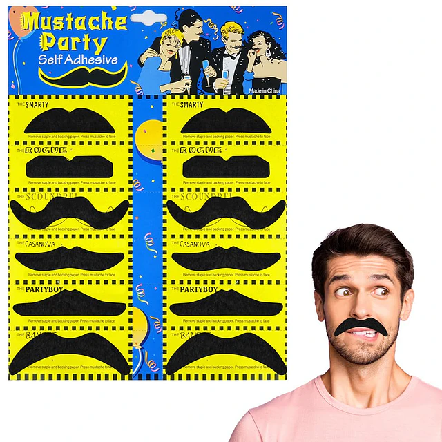 Set De Bigotes x 12 Unidades