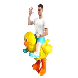 Traje Disfraz Inflable Patito Ride Adulto (160-190 cm)