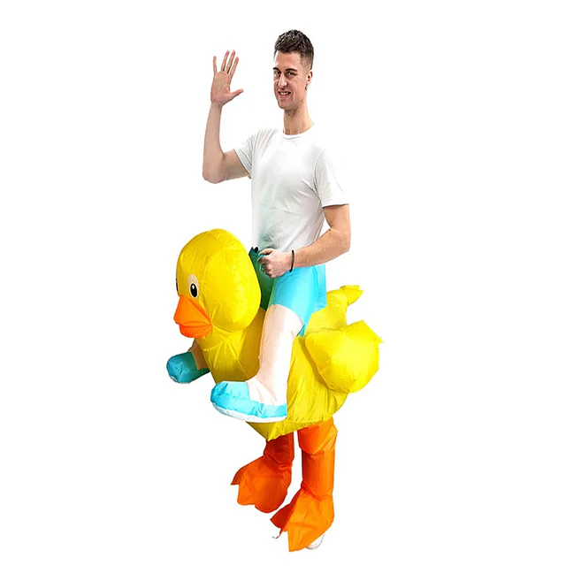 Traje Inflable Patito Ride Adulto (160-190 cm)