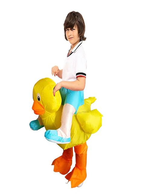 Traje Disfraz Infantil Inflable Patito Ride X 1 Unidad