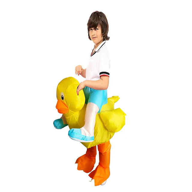 Traje Disfraz Infantil Inflable Patito Ride X 1 Unidad