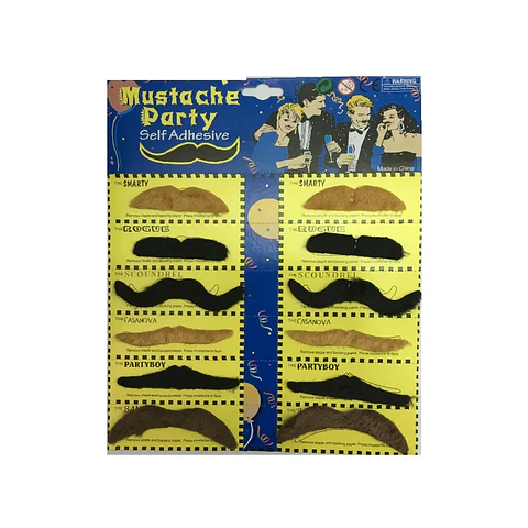 Set De Bigotes x 12 Unidades