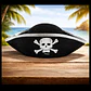 Sombrero Pirata Borde Dorado/Plateado - Miniatura 2