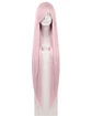 Peluca Extra Larga Rosa Pastel - Miniatura 1