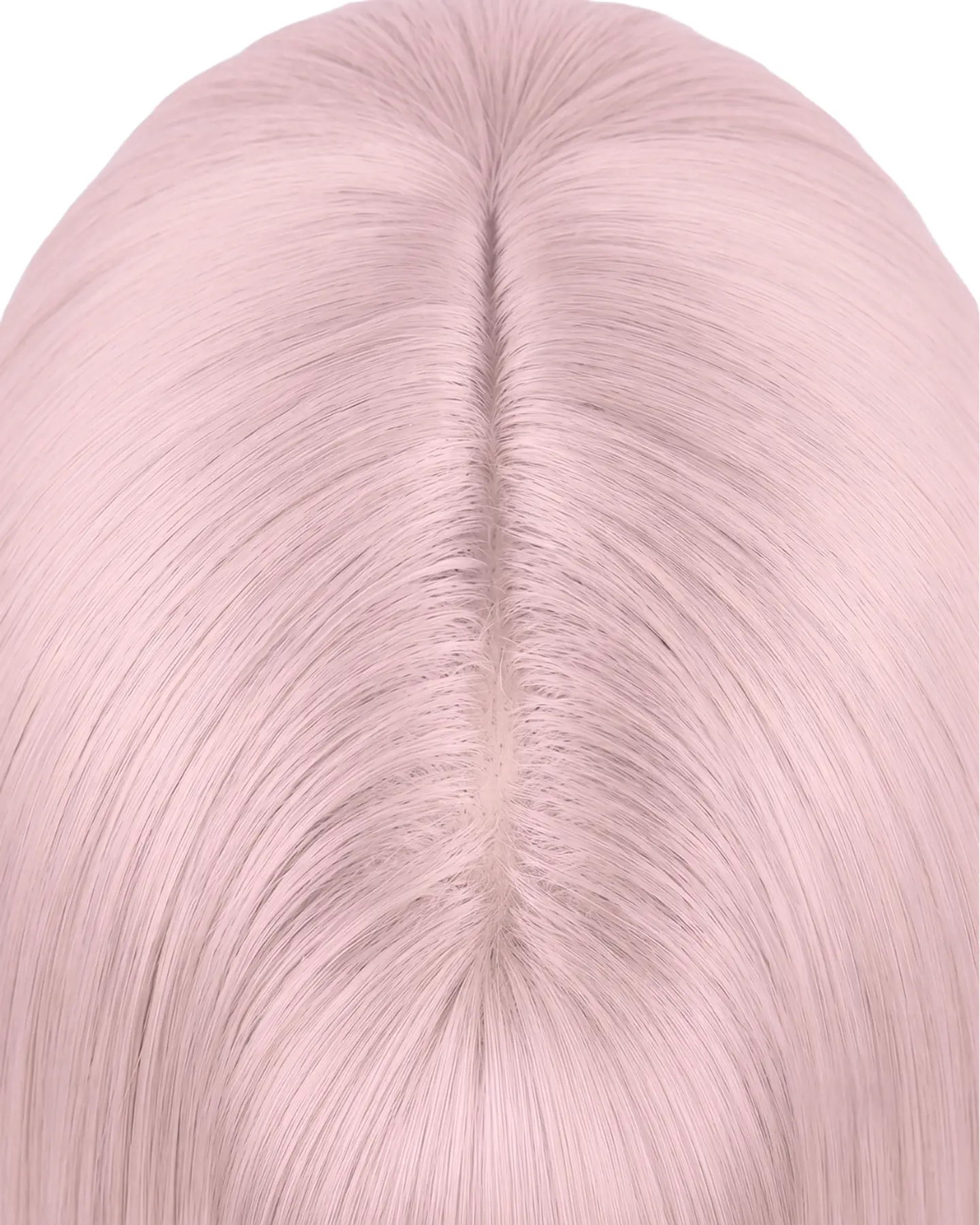 Peluca Extra Larga Rosa Pastel 3