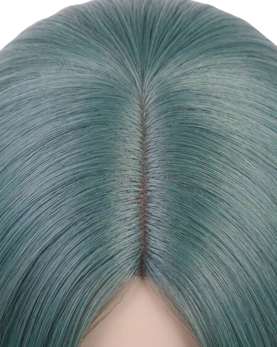Peluca Larga Verde 3