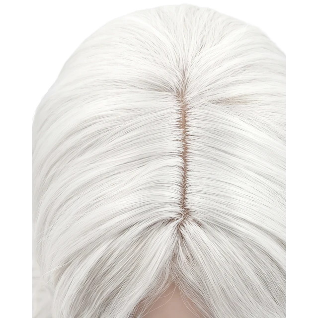 Peluca Larga Blanca