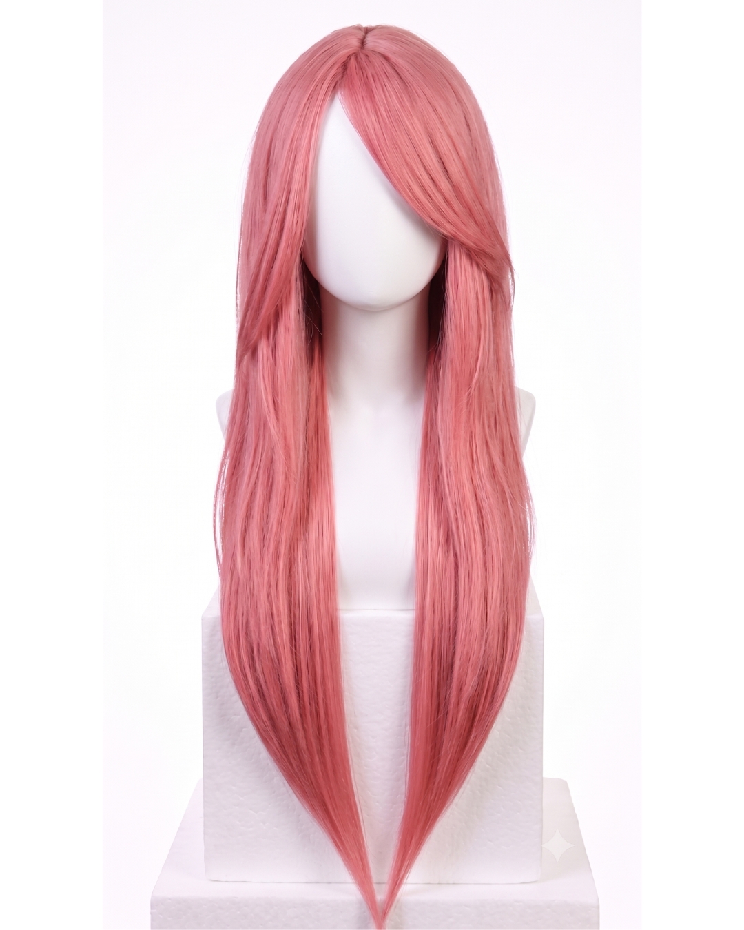 Peluca Larga Rosa