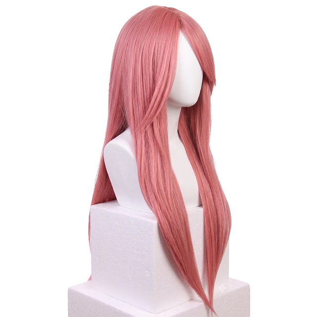 Peluca Larga Rosa