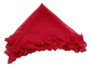 Pañuelo Con Blonda Liso Rojo - Miniatura 3