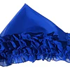 Pañuelo Con Blonda Liso Azul