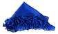 Pañuelo Con Blonda Liso Azul - Miniatura 3