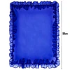 Pañuelo Con Blonda Liso Azul