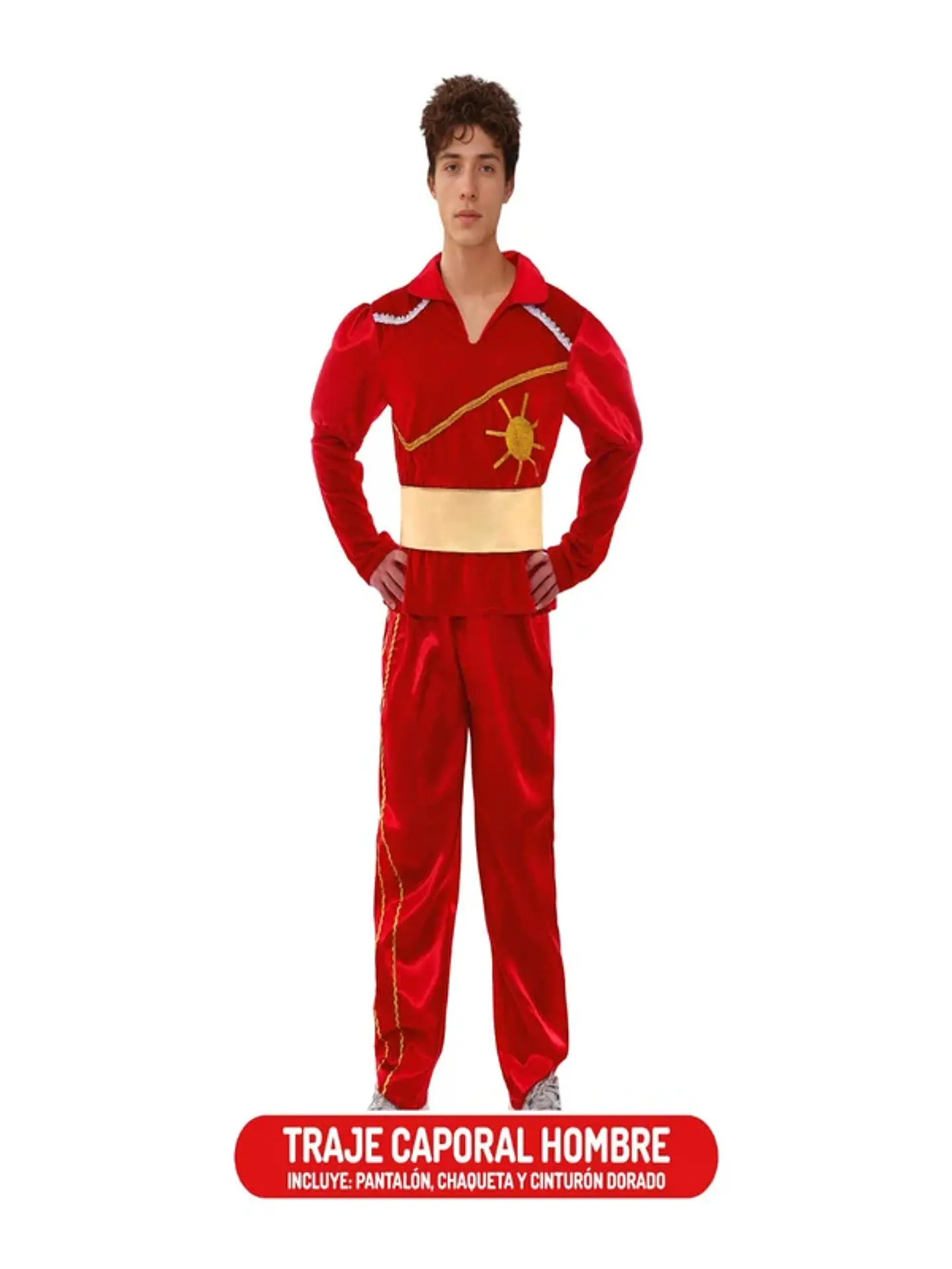 Traje Caporal Hombre Rojo 1