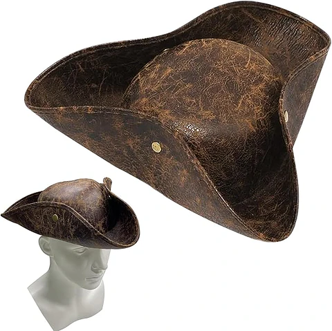 Gorro Pirata Cuerina Café