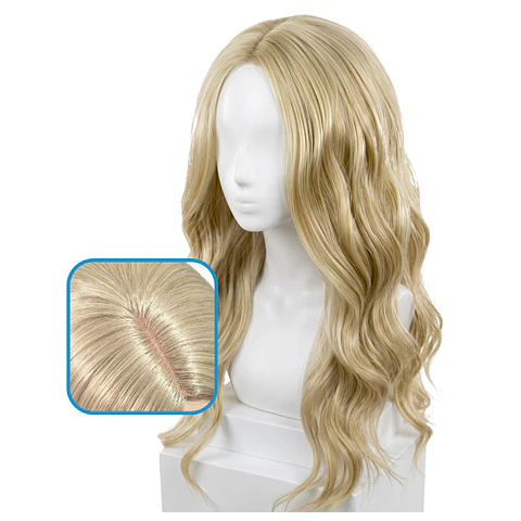 Peluca Larga Ondulada Rubia