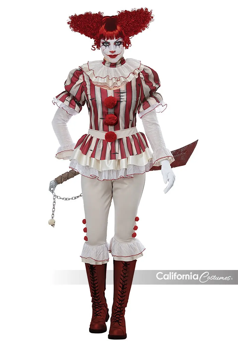 Disfraz Arlequina -Sadistic Clown Adult 1