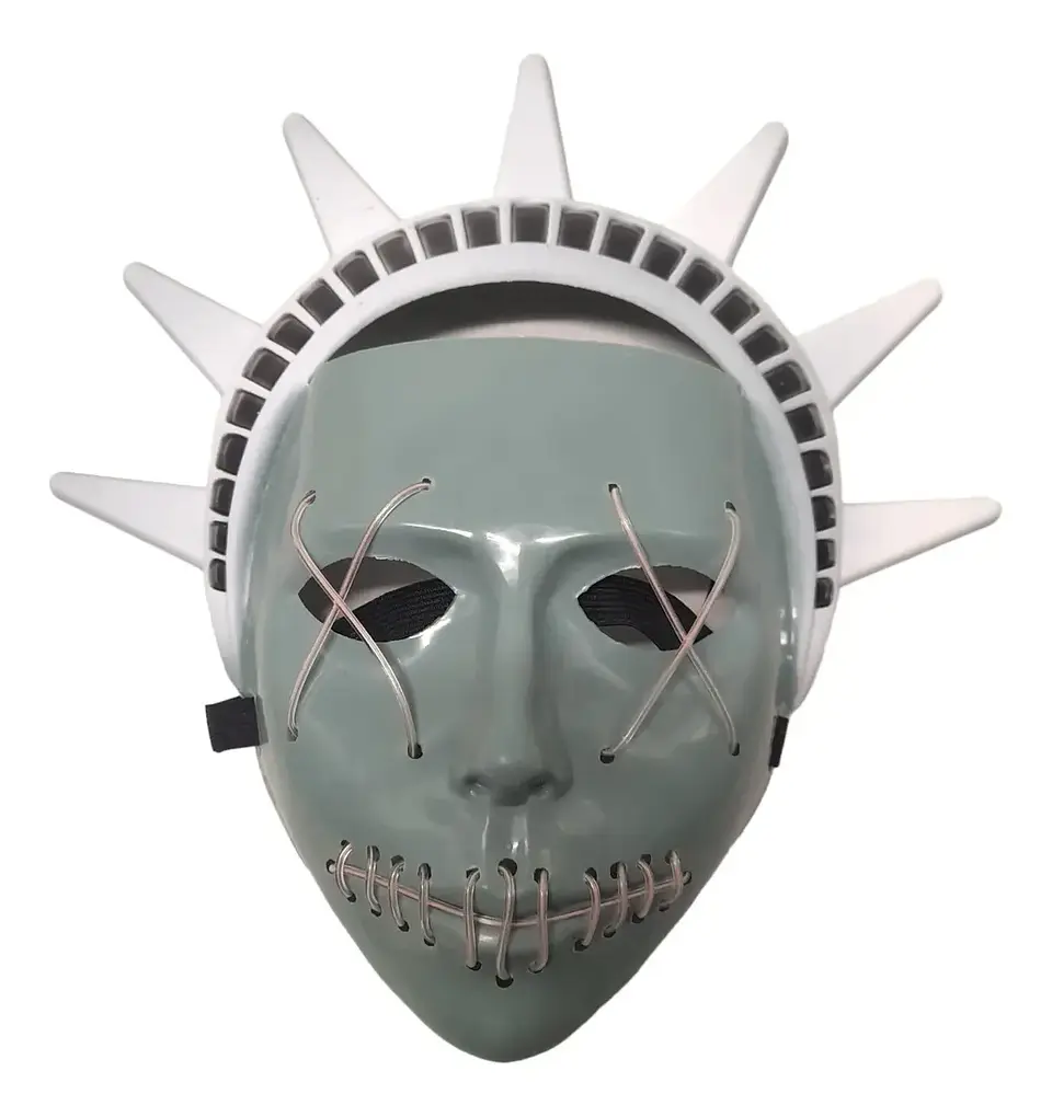 Mascara Estatua De La Libertad Con Luz Led 1