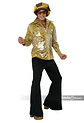 Onda Disco -Disco Shirt & Hat Set Gold Adult - Miniatura 1