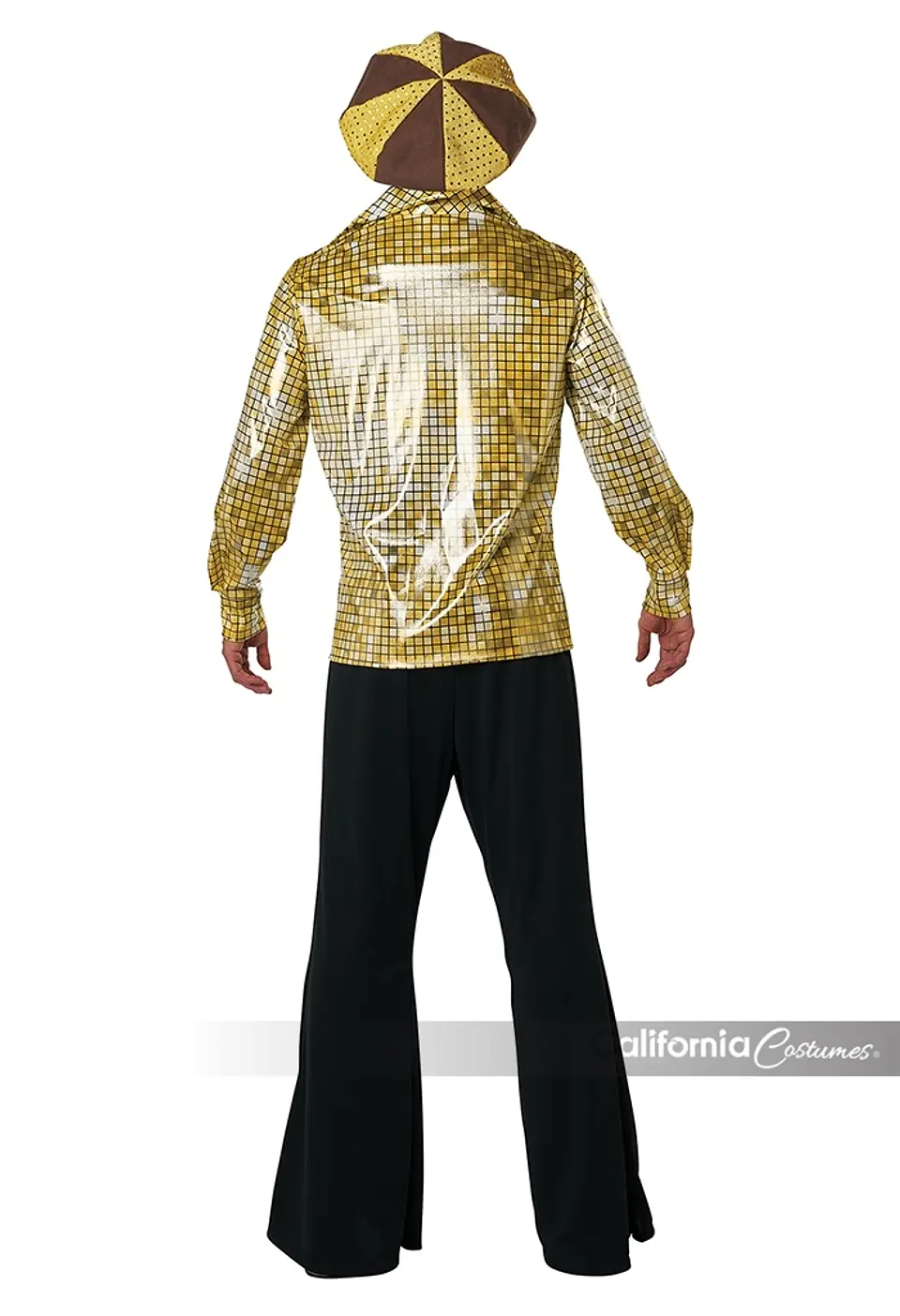 Onda Disco -Disco Shirt & Hat Set Gold Adult 2