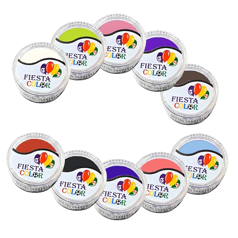 Pintura Facial y Corporal Hipoalergénica Fiesta Color Variedad de Colores