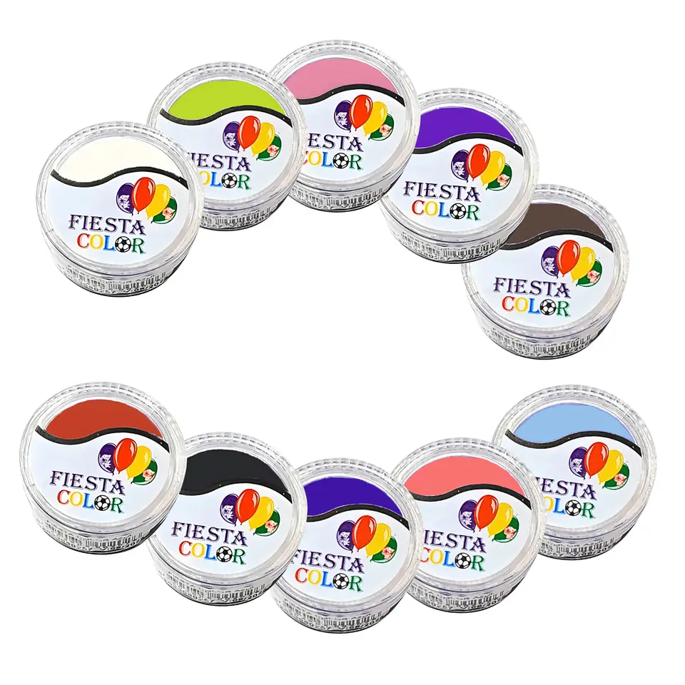 Pintura Facial y Corporal Hipoalergénica Fiesta Color Variedad de Colores 1