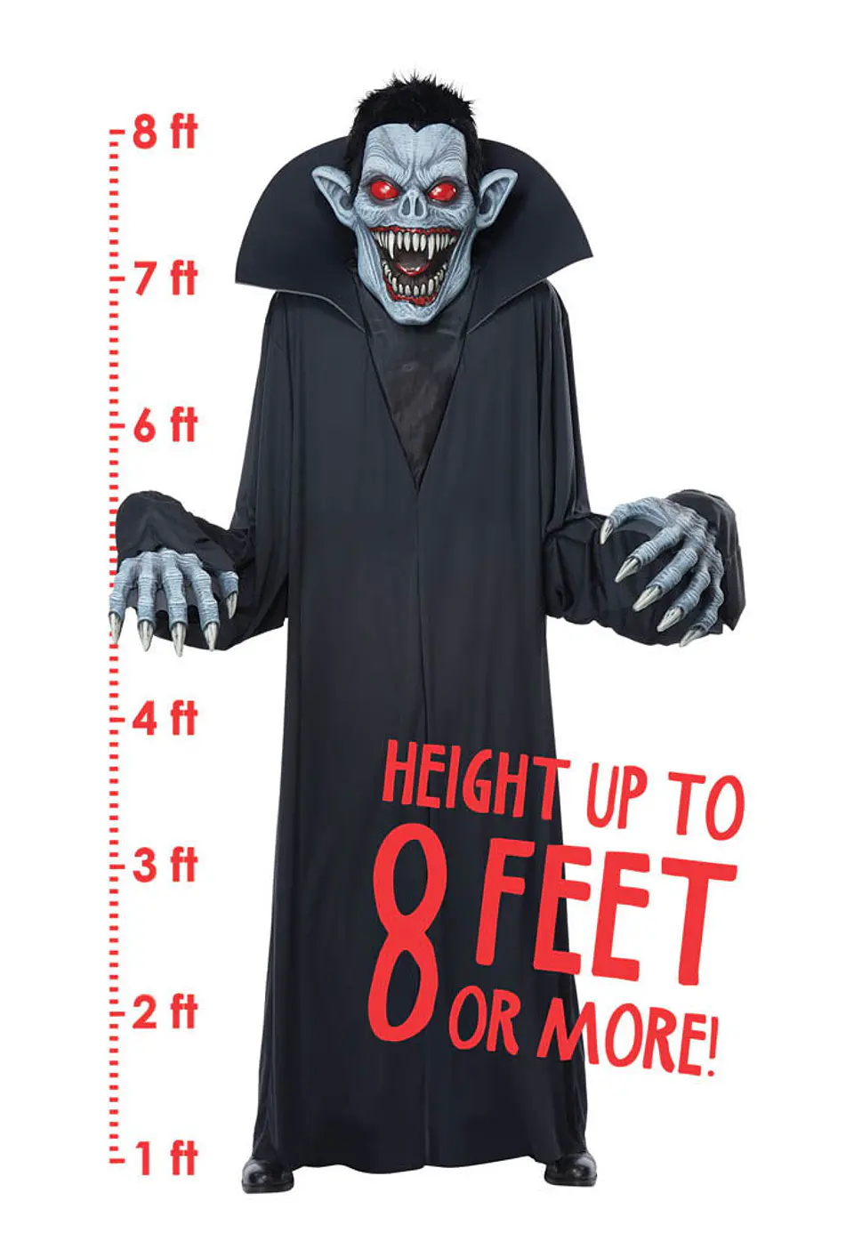 Disfraz Decoración Vampiro -Towering Terror Vampire Adult 3