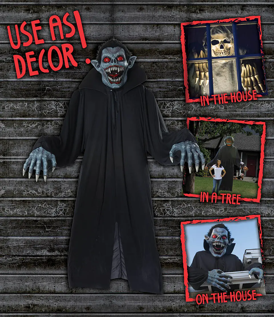 Disfraz Decoración Vampiro -Towering Terror Vampire Adult 5