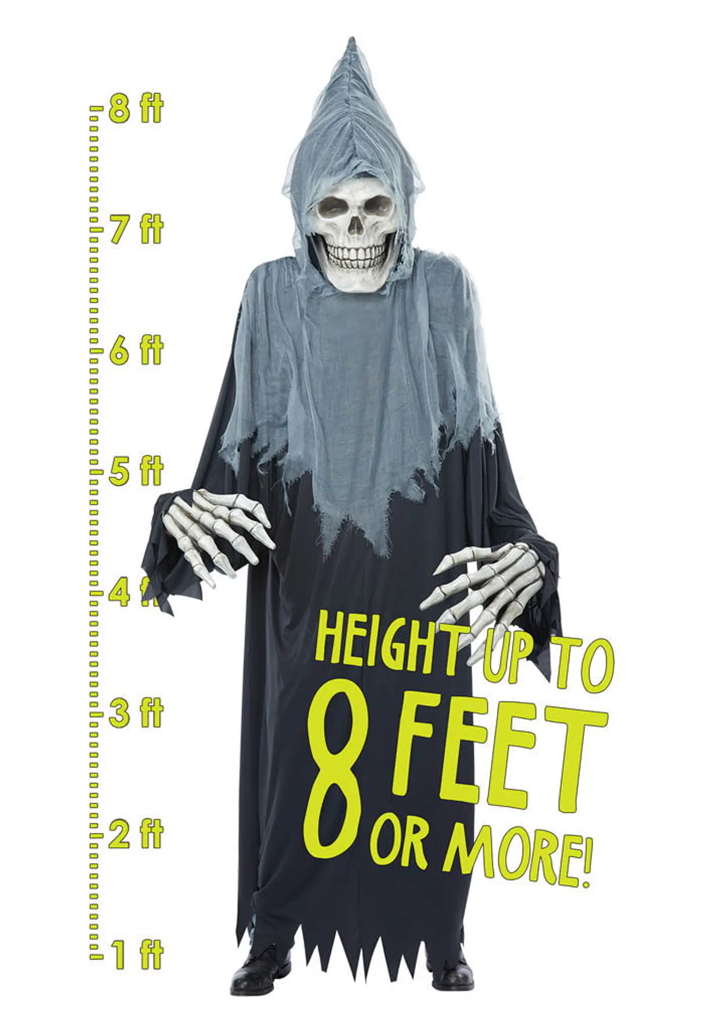 Disfraz Decoración Muerte -Towering Terror Reaper Adult 3