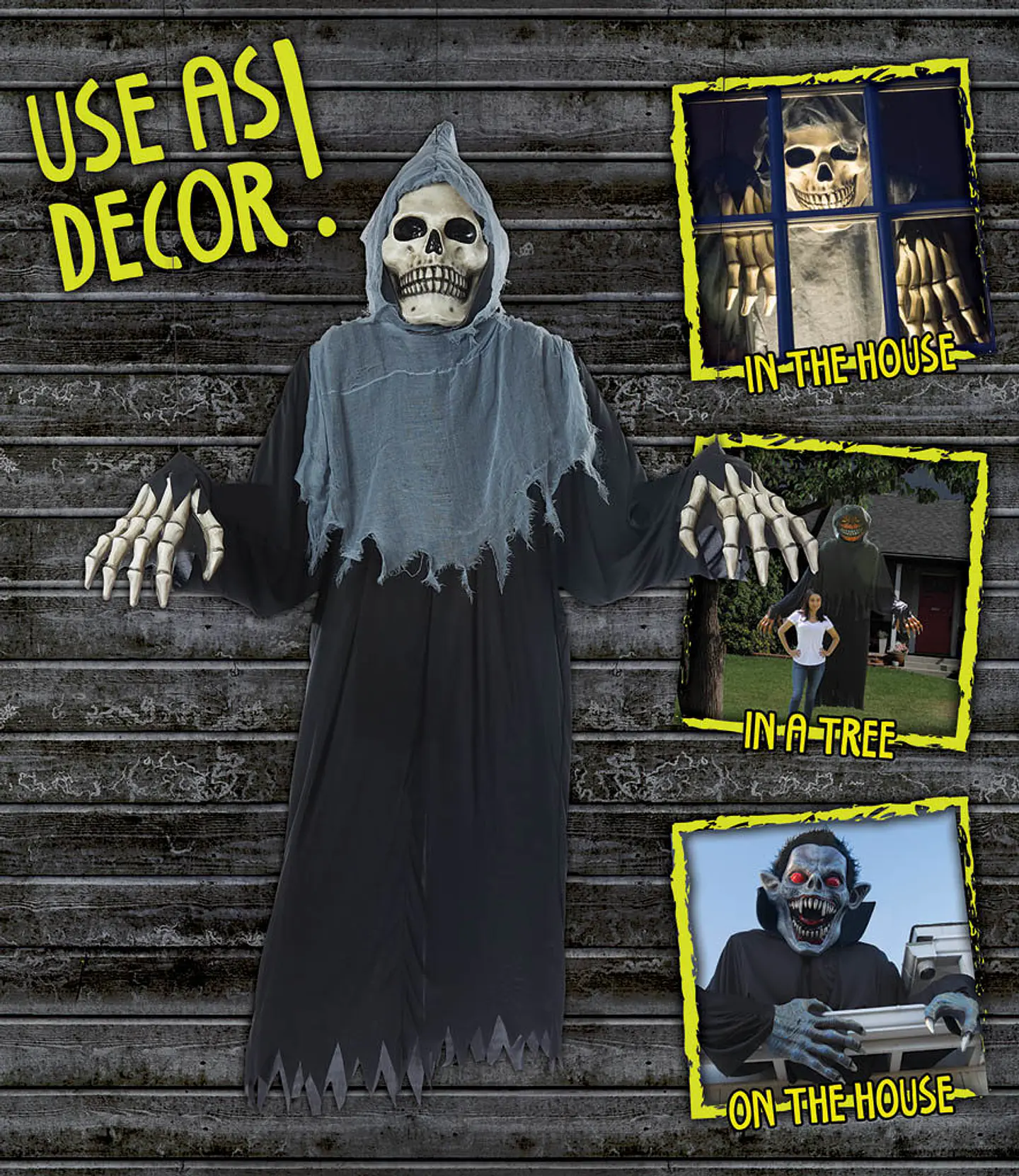Disfraz Decoración Muerte -Towering Terror Reaper Adult 5