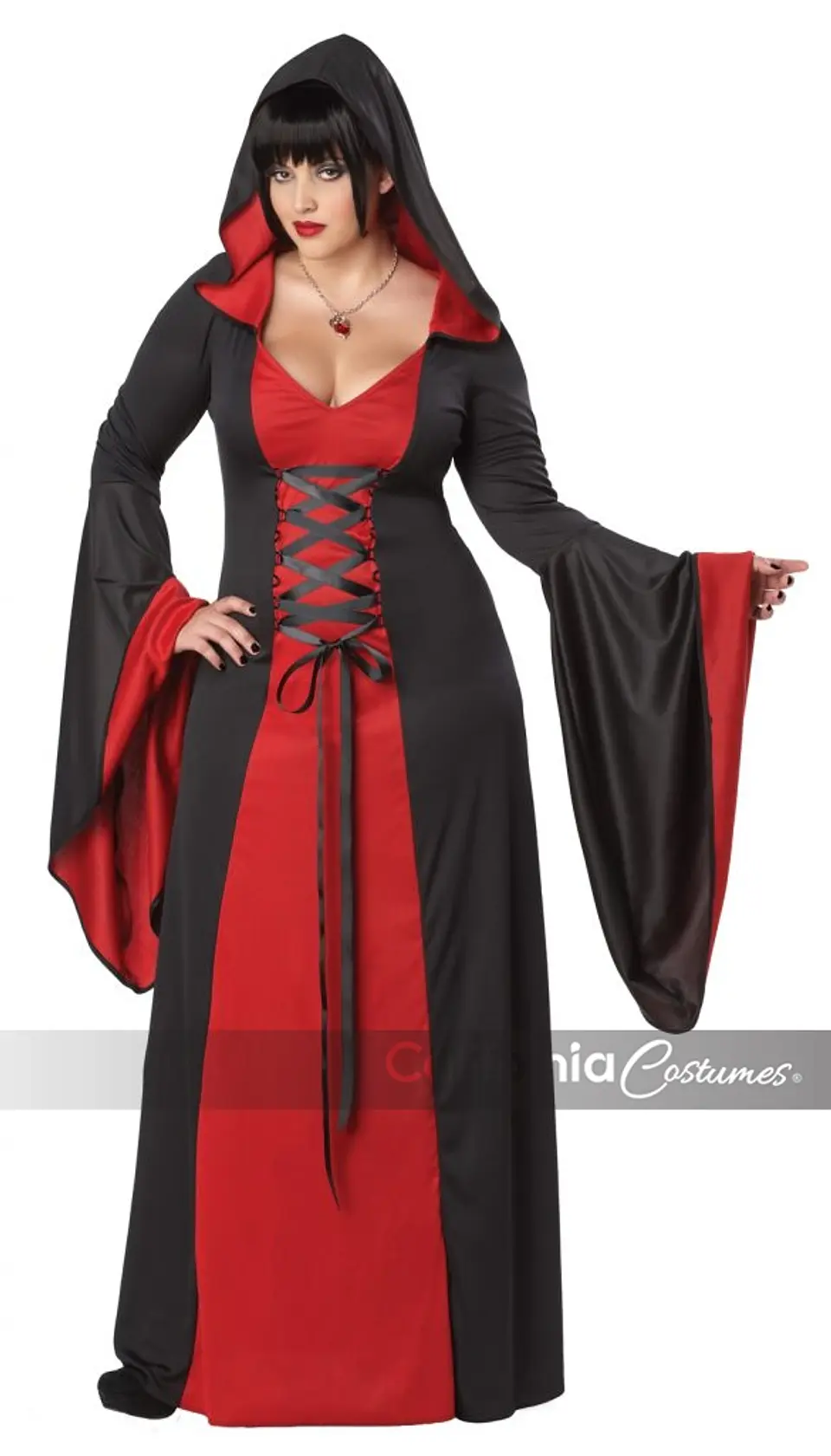 Disfraz Hechicera -Deluxe Hooded Robe Plus 2