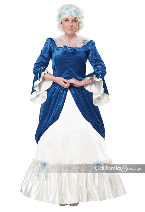 Disfraz Colonial -Colonia Era Dress/ Martha Washington Adult