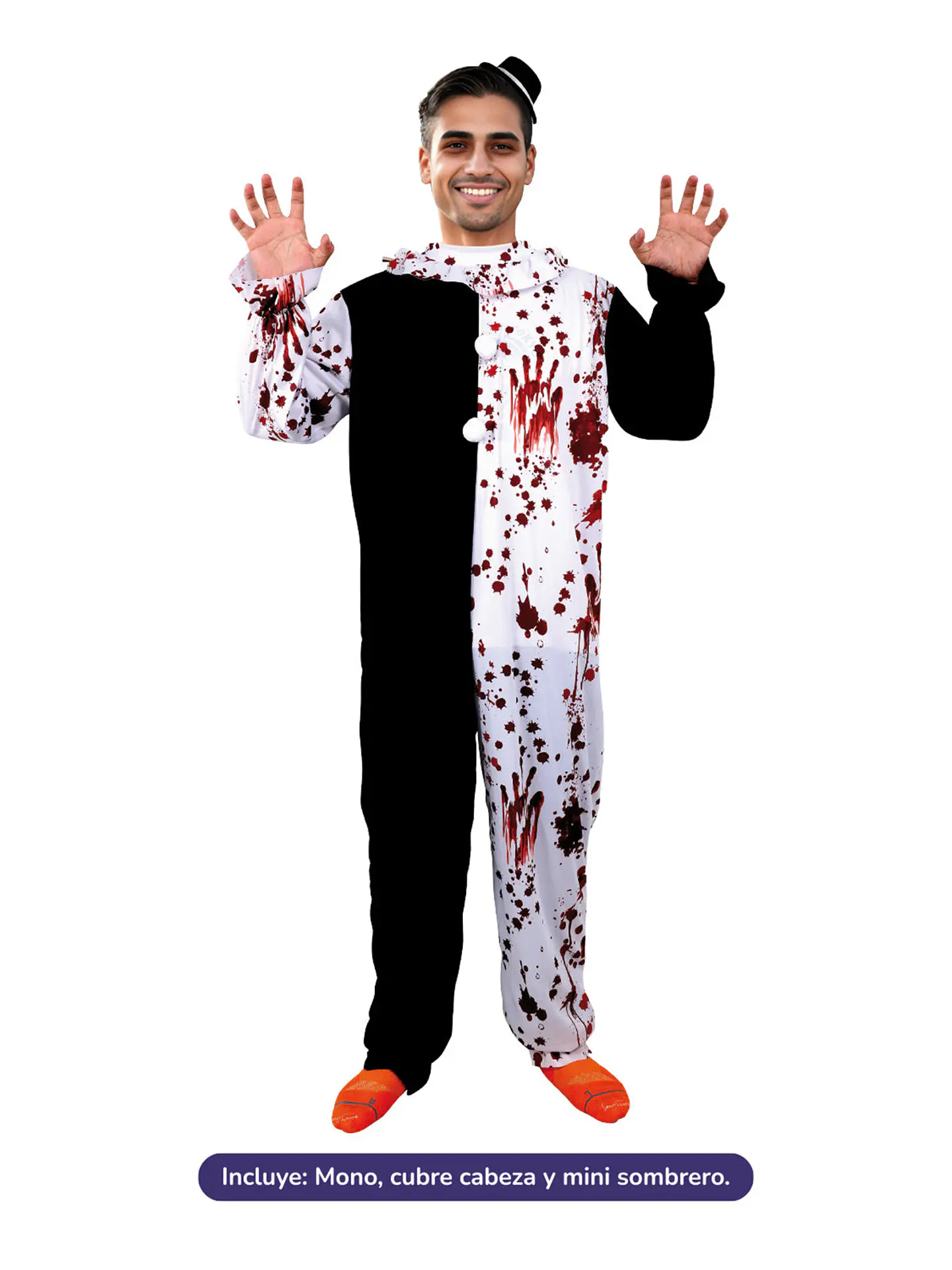 Disfraz Payaso Asesino Art Adulto 1