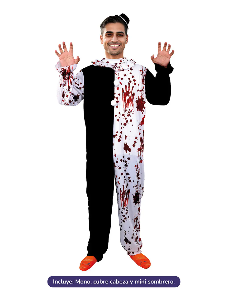 Disfraz Payaso Asesino Art Adulto 1
