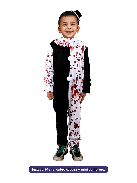 Disfraz Payaso Asesino Art Niño