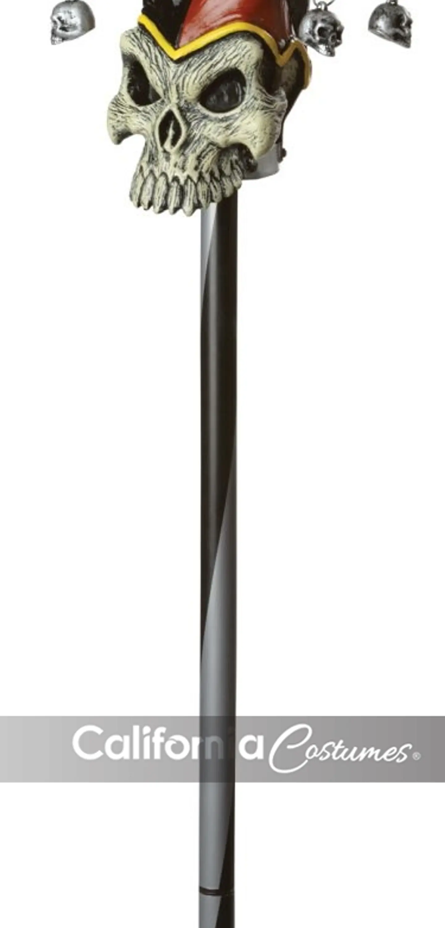 Bastón del Bufón -Jester skull cane 1
