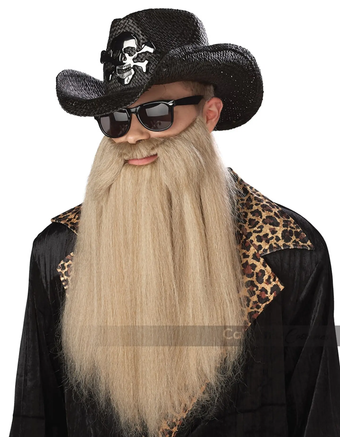 Barba con Bigote -80's blues rocker beard with moustache 1