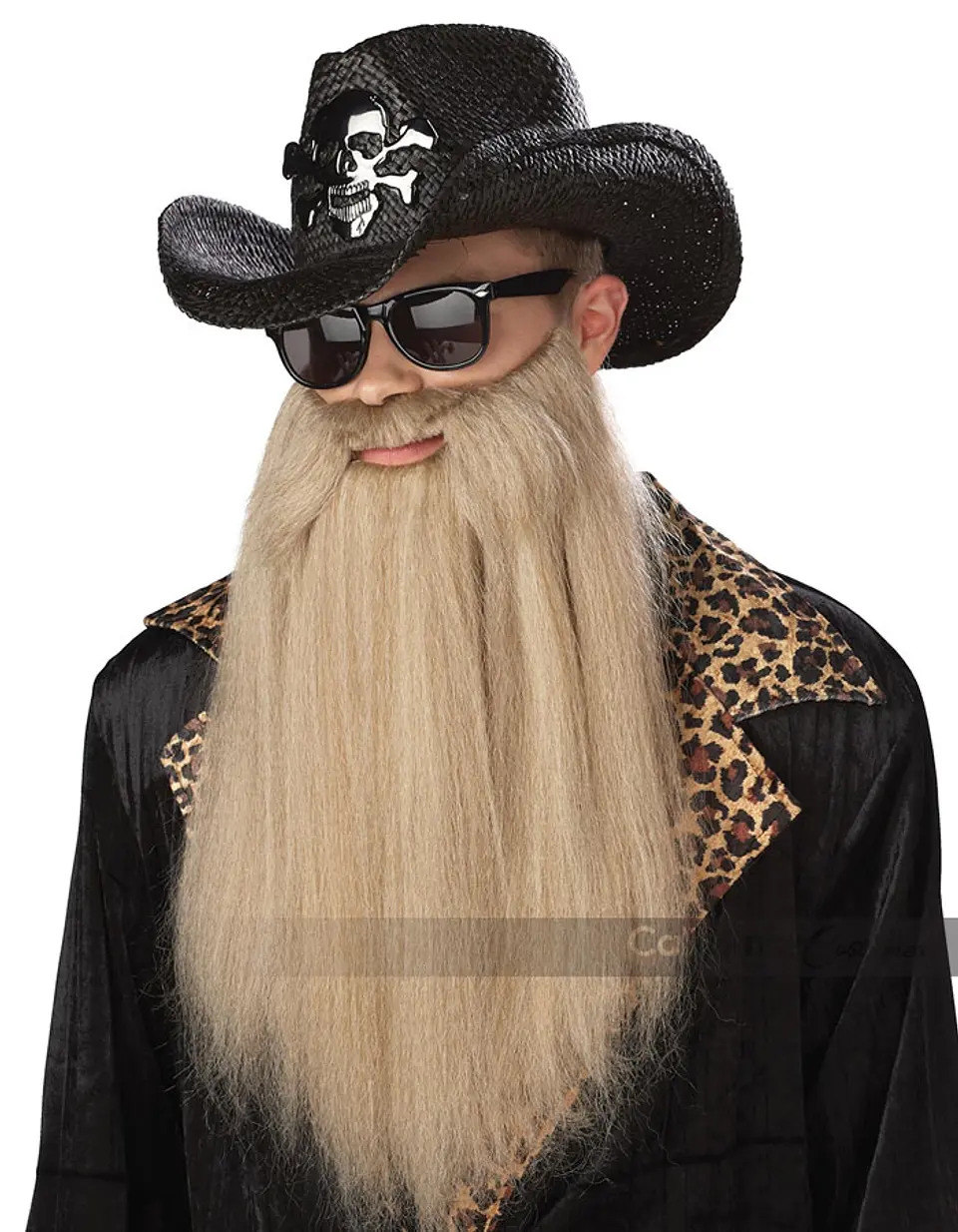 Barba con Bigote -80's blues rocker beard with moustache 1